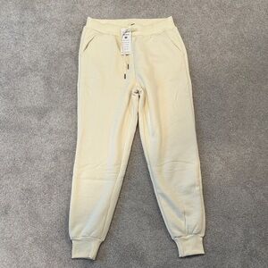 Cream Sweatpants- fleece lined- NWT